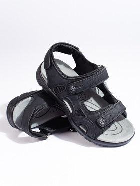 Black Velcro Sandals