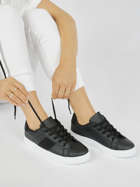 Black Platform Sneakers