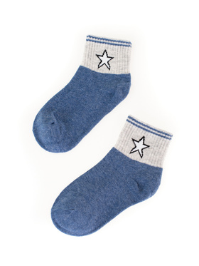 Navy Blue Star Kids' Socks