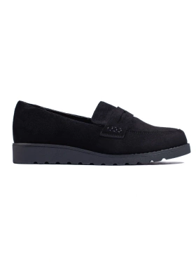 Classic Black Suede Loafers