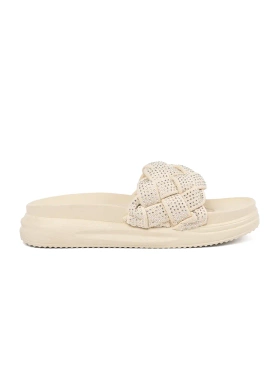Light beige slides with crystals