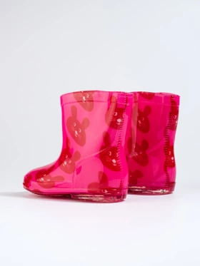 Playful Pink Bunny Wellies