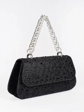 Sparkling Sequin Mini Bag with Silver Handle