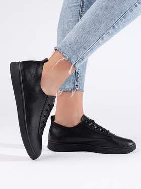 Classic Black Canvas Sneakers