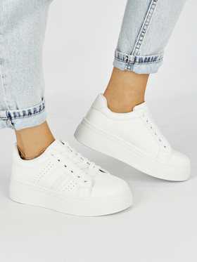 White Platform Sneakers