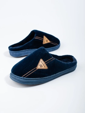 Cozy Navy Slippers