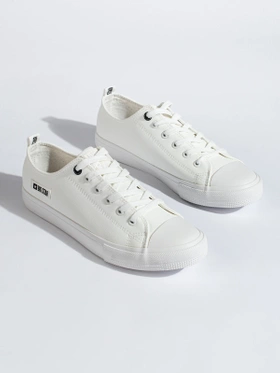 White Eco-Leather Sneakers by BIG STAR KK174008