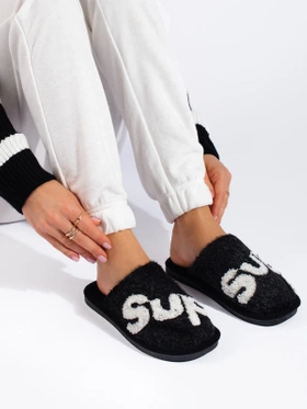 Warm Black Slippers