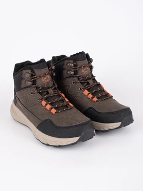 Chocolate Brown Lace-Up Hiking Boots