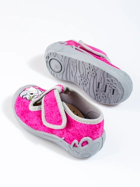 Pink Unicorn Velcro Slippers for Kids