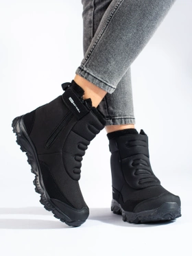 Cozy Zip-Up Softshell Snow Boots