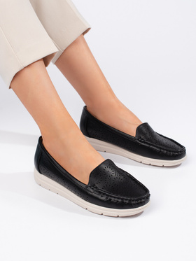 Black Lace Loafers