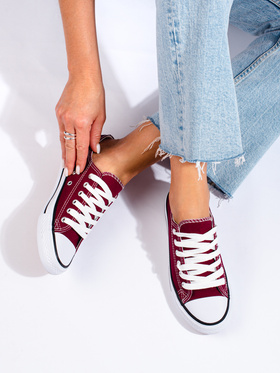 Low Burgundy Sneakers