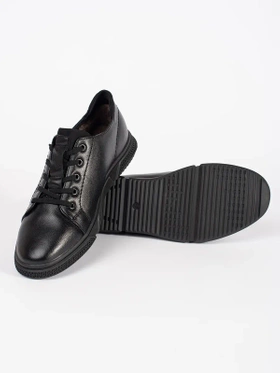 Cozy Black Fur-Lined Shoes