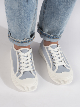 Sky Blue Platform Sneakers