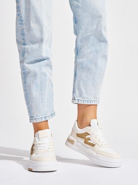 Creamy White Platform Sneakers