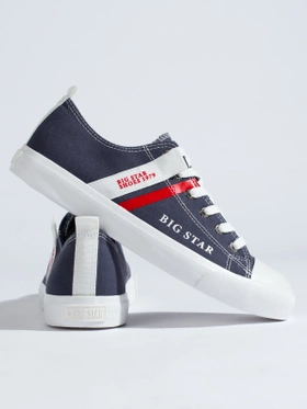 Navy Blue Sneakers by BIG STAR LL174006