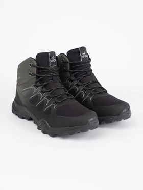 Black and Green High Trekking Boots