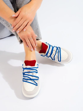 Sporty Shoes with Blue Laces