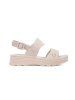 Light Beige Sandals on Thick Sole