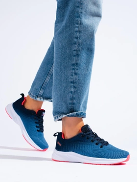 Lightweight DK Navy Blue Fitness Sneakers