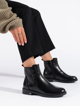 Sleek Black Ankle Boots by Potocki