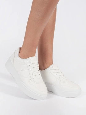 White Platform Sneakers