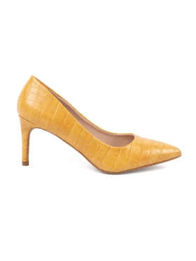 Yellow classic stiletto pumps