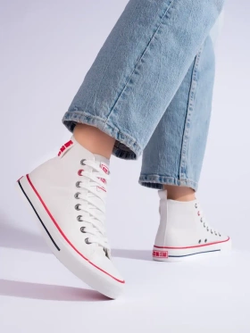 High Top White Sneakers BIG STAR JJ274132