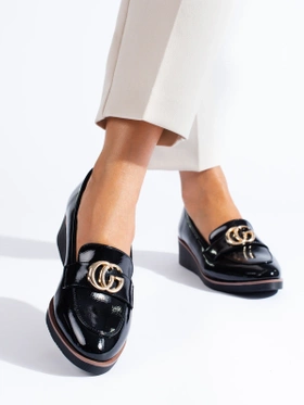 Black Wedge Potocki Loafers