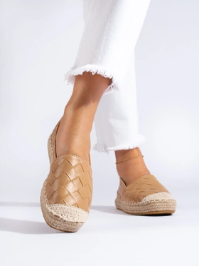 Espadryle damskie  brązowe