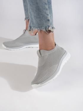 Slip-On Sporty Shoes in Grey