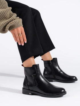 Sleek Black Ankle Boots by Potocki