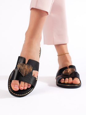 Chic Black Slide Sandals