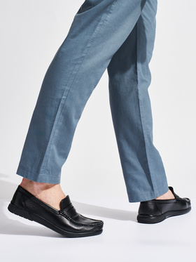 Black Slip-On Loafers