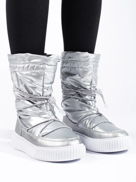 Cozy Silver Snow Boots by BIG STAR KK274195