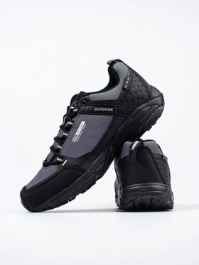 Gray Aqua Softshell Trekking Shoes by DK