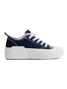 Shelovet Navy Low-Top Sneakers