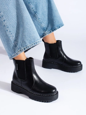 Black Chelsea Boots by BIG STAR Model II274101