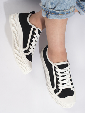 Black Platform Sneakers