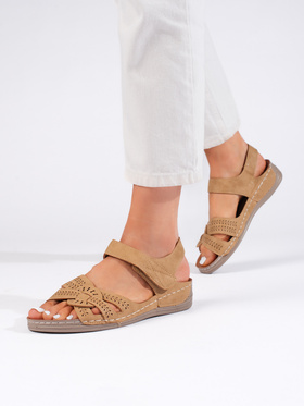 Light Brown Wedge Sandals