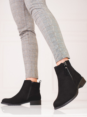 Suede Low Ankle Boots