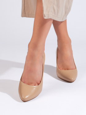 Beige Stiletto Heels by Sergio Leone