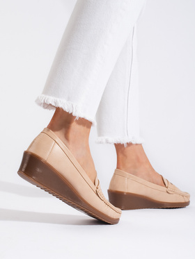 Beige Loafers