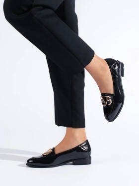 Black Patent Eco-Leather Loafers by Potocki