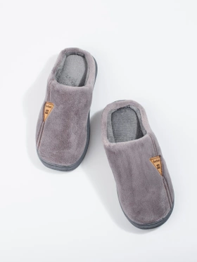 Warm Grey Cozy Slippers