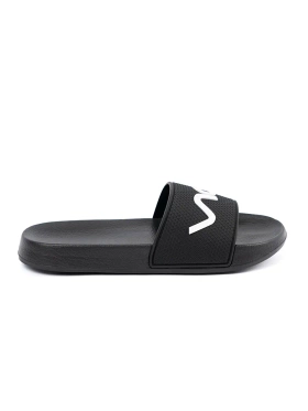 Black Slippers with Inscription