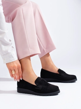 Classic Black Suede Loafers