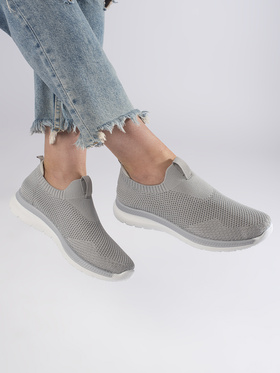 Slip-On Sporty Shoes in Grey