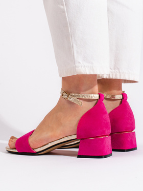 Fuchsia High-Heel Sandals